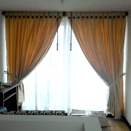 cortinas de tela sencillas